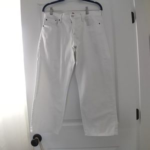 Lucky Brand white cropped Jean